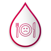 Icon of a person loss of appetite